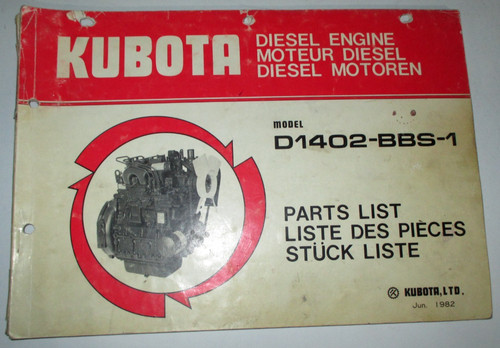 Kubota d1402 bbs elenco - kubota,